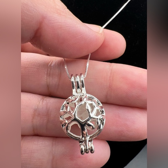 Tree of Life Phenakite /Phenacite locket - Picture 5 of 14